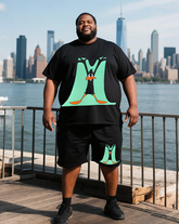 Daffy Duck Men's Plus Size T-Shirt & Shorts Suit